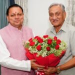 पूर्व मुख्यमंत्री विजय बहुगुणा ने मुख्यमंत्री धामी से की शिष्टाचार भेंट…